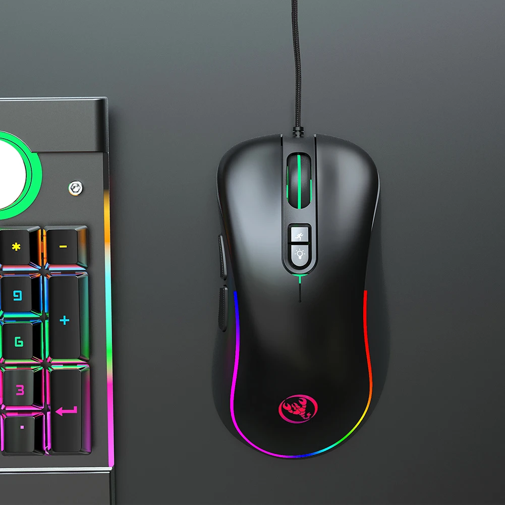 USB Wired 6400DPI Adjustable Mouse 7 RGB Lighting Gamer Mouse for Laptop Wired Gaming Mouse 7 buttons
USB Wired 6400DPI Adjustable Mouse 7 RGB Lighting Gamer Mouse for Laptop Wired Gaming Mouse 7 buttons