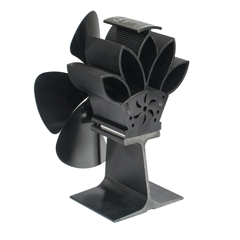 Wood Stove Fan 5-Blade - Heat Powered Log Burner Increases 80% More Warm Air Than 2 Blade Eco-Friendly with Stove Thermometer Bl
Wood Stove Fan 5-Blade - Heat Powered Log Burner Increases 80% More Warm Air Than 2 Blade Eco-Friendly with Stove Thermometer Bl