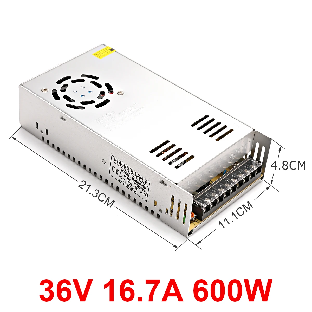 Switching power supply lamp transformer 36V 16.7A 600W LED strip closed circuit TV adapter
Switching power supply lamp transformer 36V 16.7A 600W LED strip closed circuit TV adapter