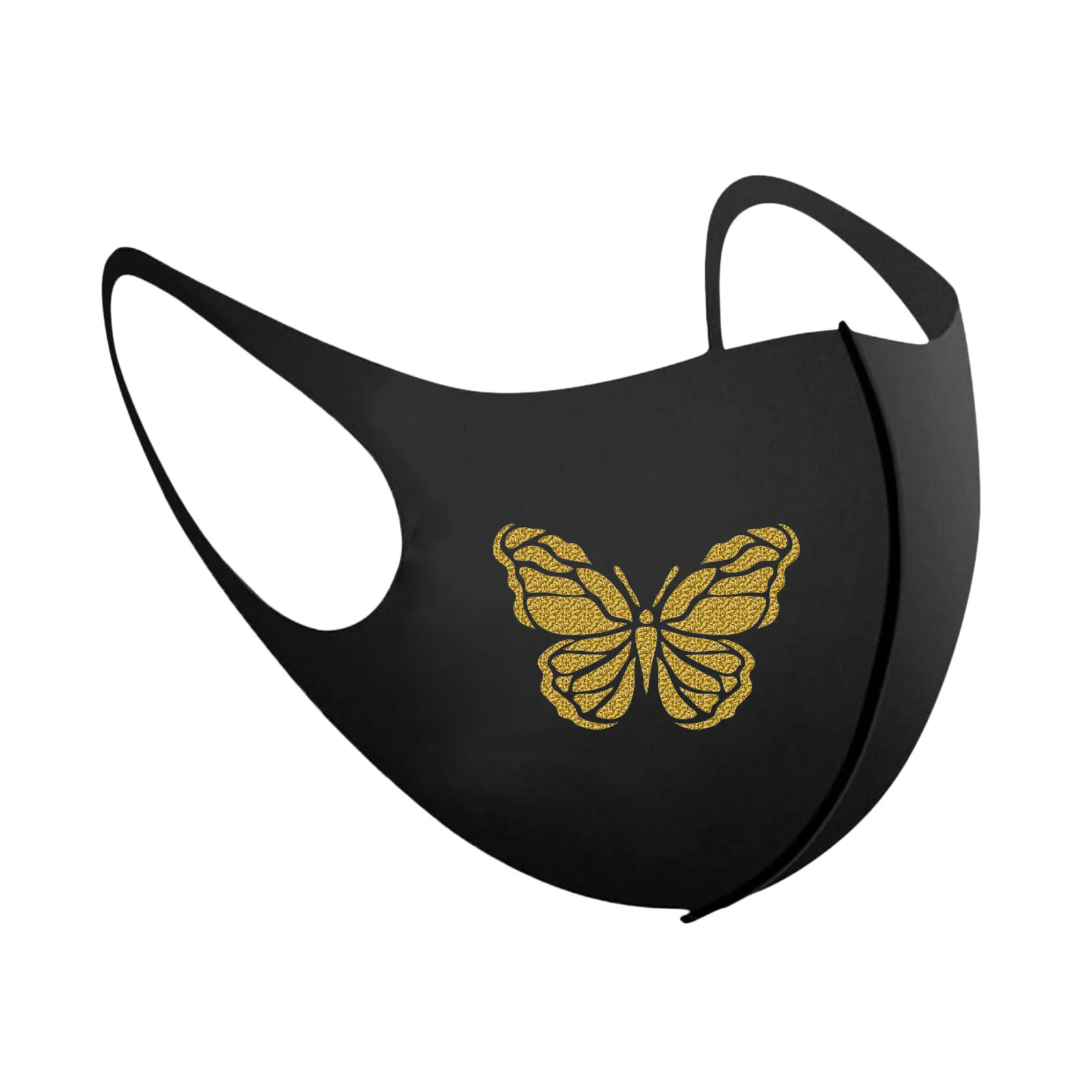 Fashion Bronzing Butterfly Printed Glitter Face Masks Adult Outdoor Washable Shiny Hot Stamping Ice Silk Mouth Mask mascarillas
Fashion Bronzing Butterfly Printed Glitter Face Masks Adult Outdoor Washable Shiny Hot Stamping Ice Silk Mouth Mask mascarillas