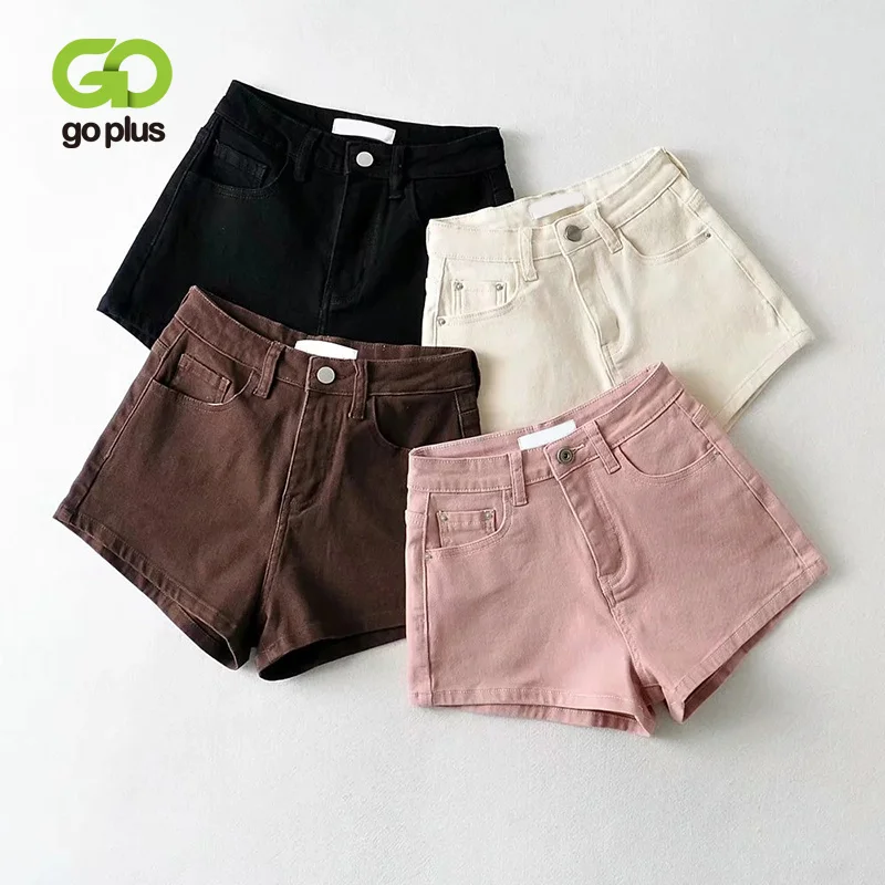 Шорты GOPLUS женские джинсовые с завышенной талией, Короткие штаны из денима, одежда для женщин, лето 2021 
Шорты GOPLUS женские джинсовые с завышенной талией, Короткие штаны из денима, одежда для женщин, лето 2021