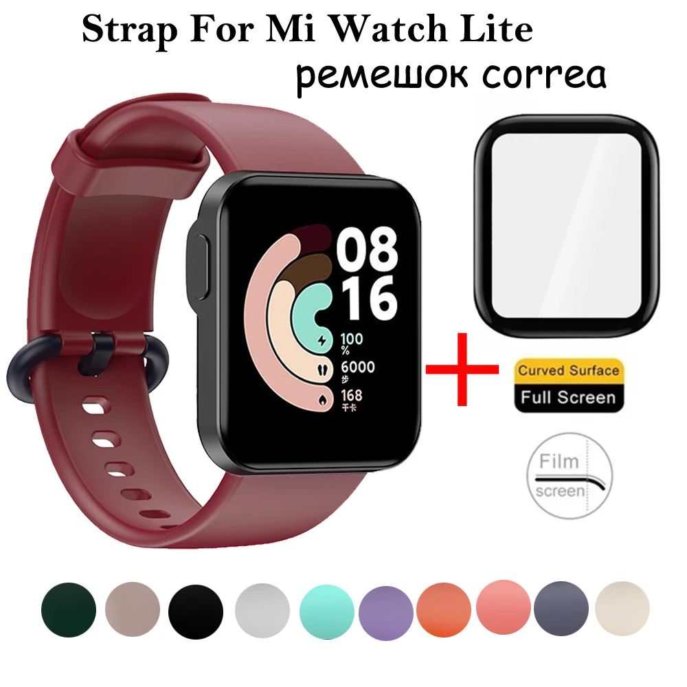 Ремешок сменный силиконовый для XiaoMi Mi Watch Lite спортивный браслет смарт-часов