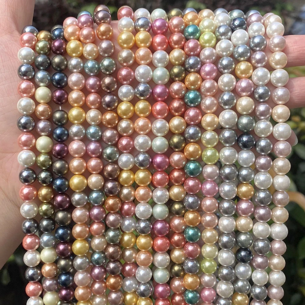 Natural Colourful Shell Pearls Loose Spacer Beads For Jewelry Making DIY Bracelet Necklace Handmade 6/8/10/12mm
Natural Colourful Shell Pearls Loose Spacer Beads For Jewelry Making DIY Bracelet Necklace Handmade 6/8/10/12mm