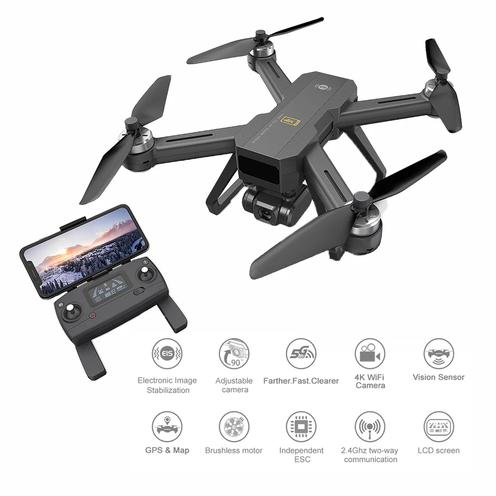 MJX B20 GPS Дрон с разрешением 4K WI-FI HD широкоугольный объектив Камера электронная стабилизация изображения бесщеточный двигатель, Квадрокоптер ...
MJX B20 GPS Дрон с разрешением 4K WI-FI HD широкоугольный объектив Камера электронная стабилизация изображения бесщеточный двигатель, Квадрокоптер ...