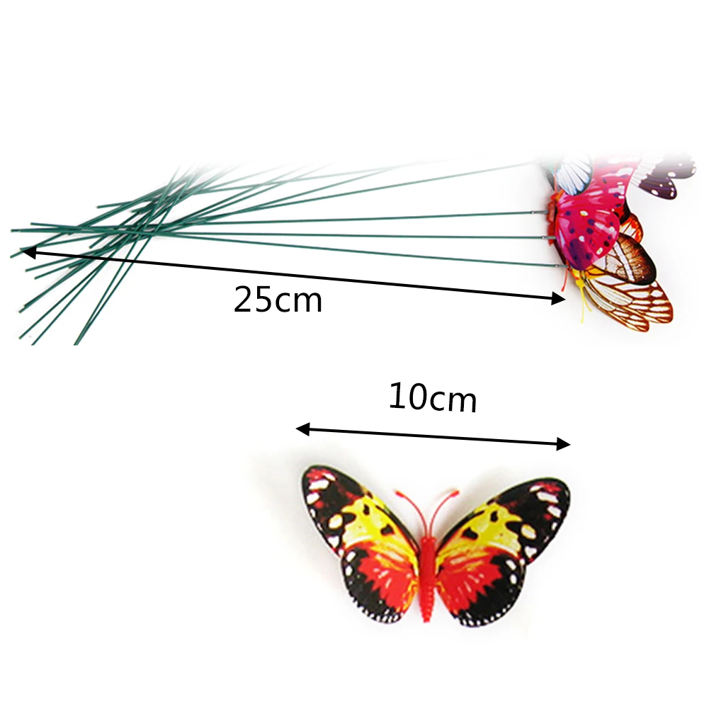 10Pcs Luminous Colorful Butterfly On Sticks Garden Vase Lawn Craft Art Decoration 
10Pcs Luminous Colorful Butterfly On Sticks Garden Vase Lawn Craft Art Decoration