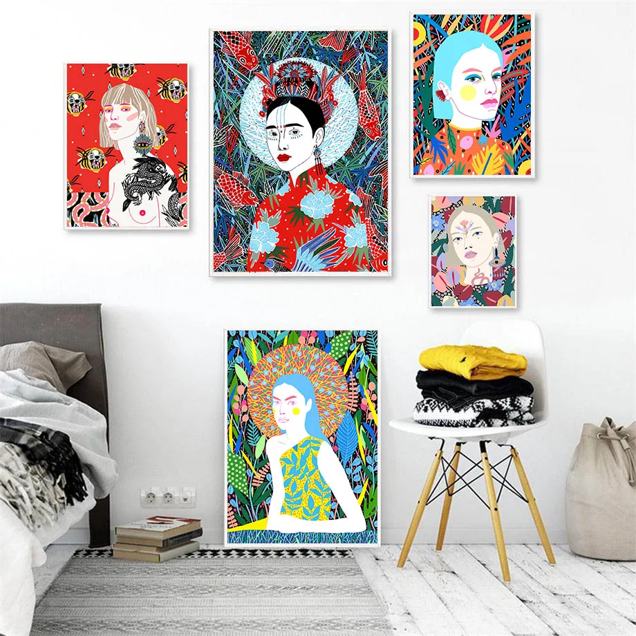 Abstract Dazzling Girl Lady boho Wall Art Canvas Painting Nordic Posters And Prints Wall Pictures For Living Room Salon Decor
Abstract Dazzling Girl Lady boho Wall Art Canvas Painting Nordic Posters And Prints Wall Pictures For Living Room Salon Decor
