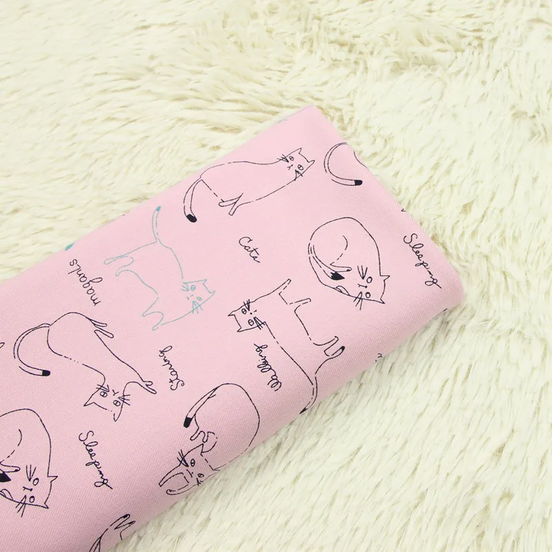 50*140cm Cotton Brushed Cartoon Cat Printing Fabric Sewing Material Quilting Patchwork Needlework DIY Handmade Cloth Bag Bedding
50*140cm Cotton Brushed Cartoon Cat Printing Fabric Sewing Material Quilting Patchwork Needlework DIY Handmade Cloth Bag Bedding