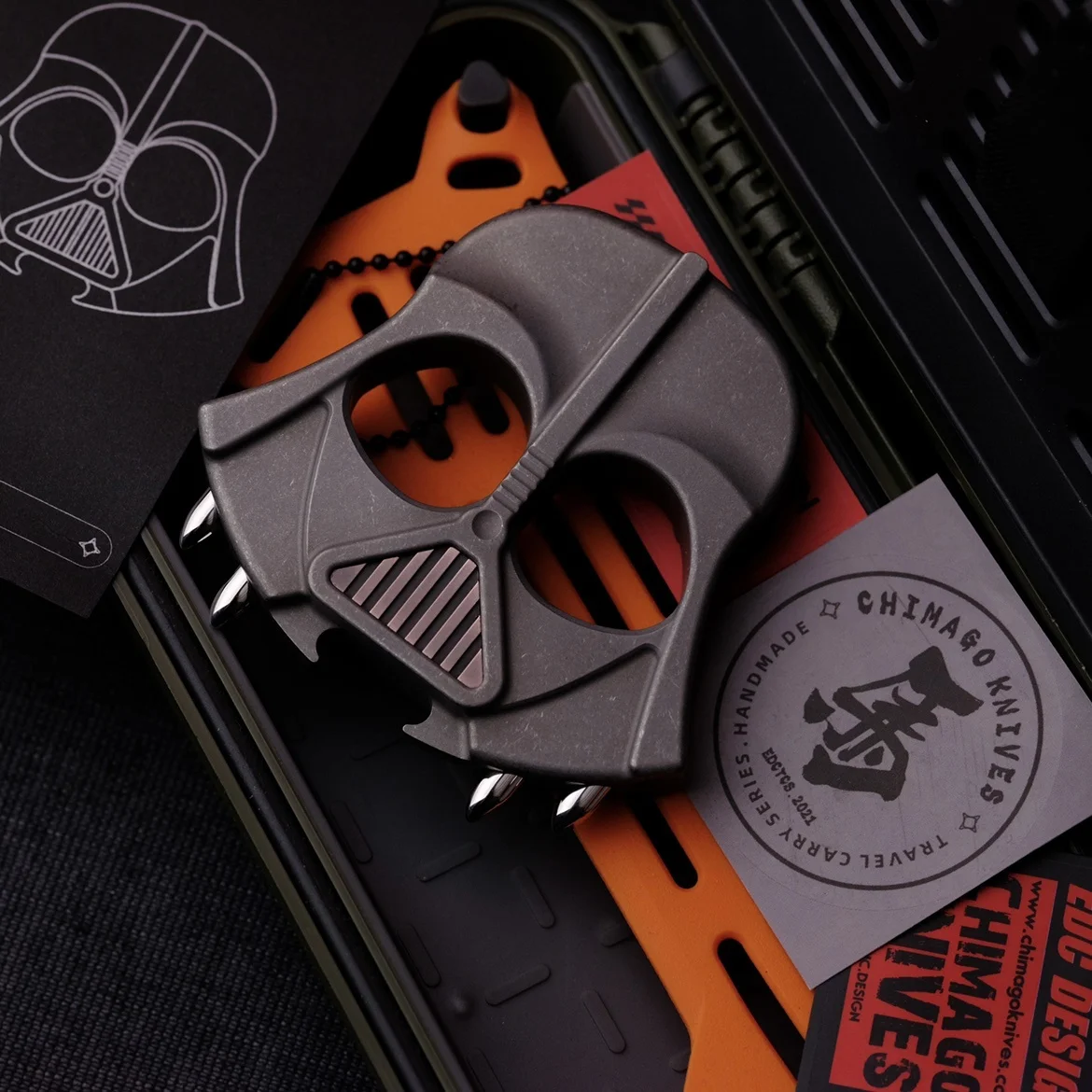 Робот научной фантастики модель войны металлическая черная серия Самурай EDC