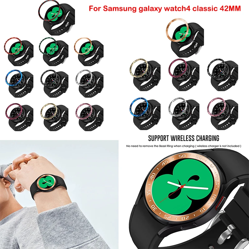 For Samsung Galaxy Watch4 classic 42MM Bezel Ring Adhesive Cover Anti Scratch Stainless Steel Case
For Samsung Galaxy Watch4 classic 42MM Bezel Ring Adhesive Cover Anti Scratch Stainless Steel Case