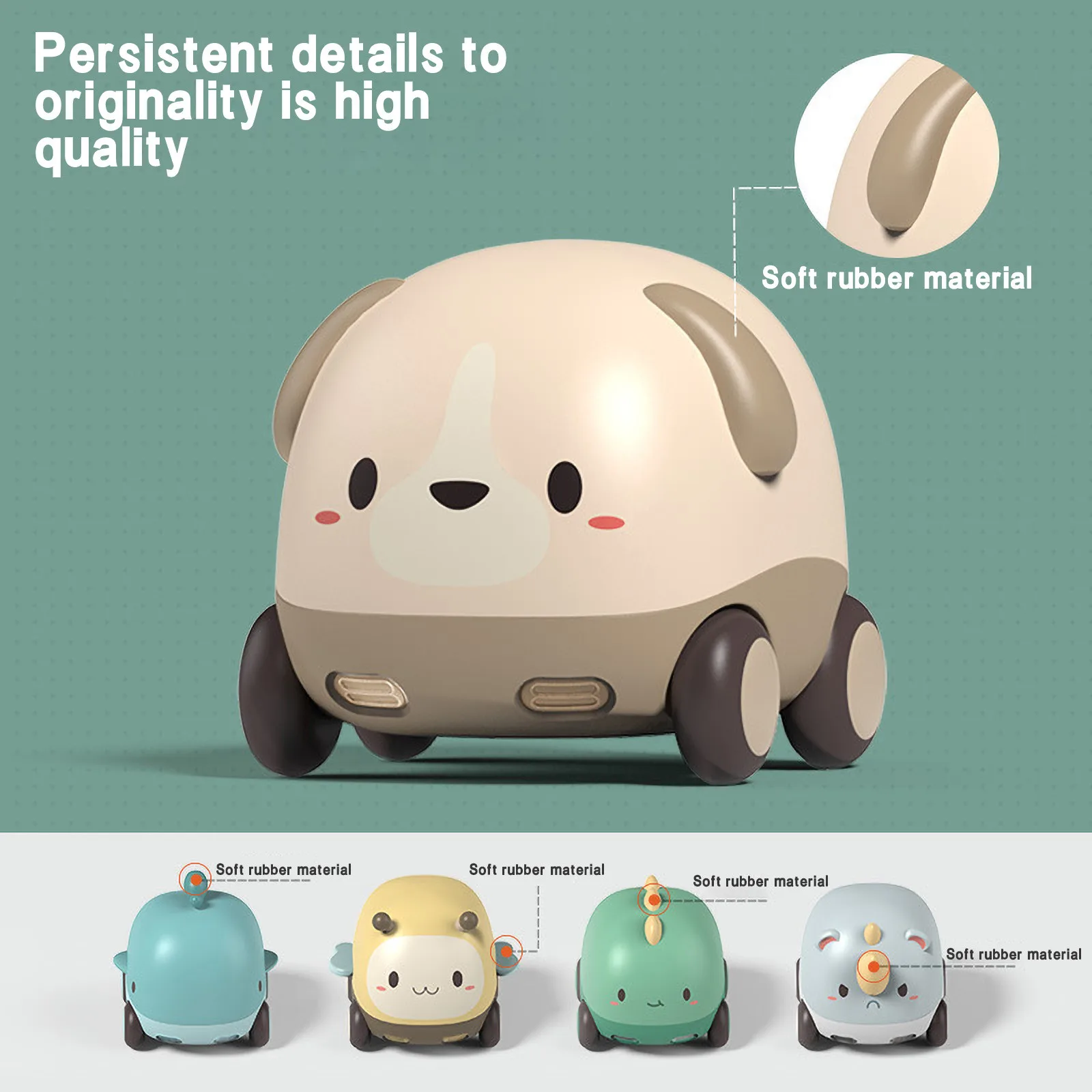 Multi-style Diecasting Toy Car Cute Cartoon Animal Model Car With Lights And Music Kids Baby Electronic Toy Gift Pull Back Car 
Multi-style Diecasting Toy Car Cute Cartoon Animal Model Car With Lights And Music Kids Baby Electronic Toy Gift Pull Back Car