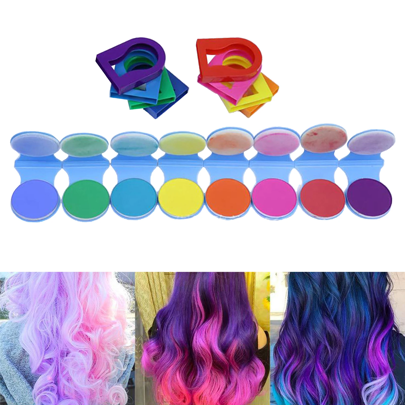 8 Colors Hair Dye Chalks Powder DIY Temporary Pastels Salon Styling Tool Cosplay Makeup Kit Hair Color Salon Chalks Powder
8 Colors Hair Dye Chalks Powder DIY Temporary Pastels Salon Styling Tool Cosplay Makeup Kit Hair Color Salon Chalks Powder