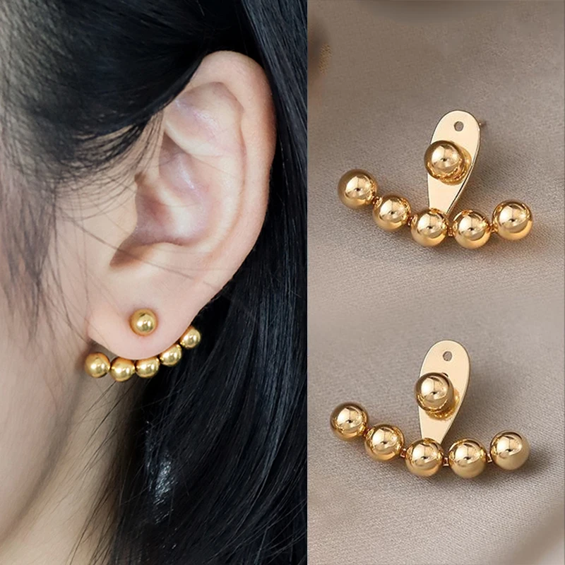 Korean Geometric Imitation pearl Earrings Simple Round Golden Exquisite Vintage Earrings for Women Girl Party Jewelry
Korean Geometric Imitation pearl Earrings Simple Round Golden Exquisite Vintage Earrings for Women Girl Party Jewelry