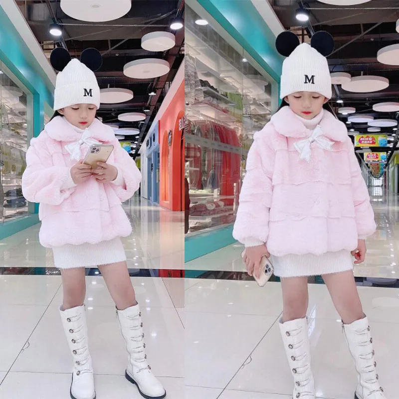 Faux Fur Coat for Kids Autumn Long Sleeve Warm Overcoat Child Elegant Cardigan Tops Outwear Girls Clothing Kids Loose Fur Coat
Faux Fur Coat for Kids Autumn Long Sleeve Warm Overcoat Child Elegant Cardigan Tops Outwear Girls Clothing Kids Loose Fur Coat