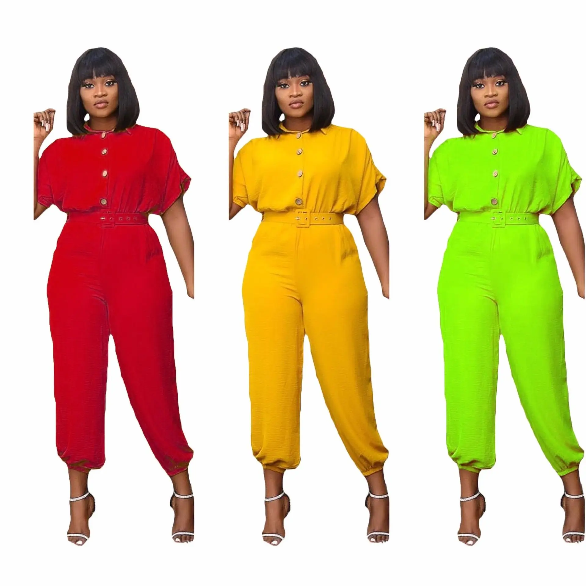 African Jumpsuits For Women Elegant Skinny Short Sleeve Sexy Bodycon Casual Slim Jumpsuits Overalls Fashion Ladies Rompers
African Jumpsuits For Women Elegant Skinny Short Sleeve Sexy Bodycon Casual Slim Jumpsuits Overalls Fashion Ladies Rompers