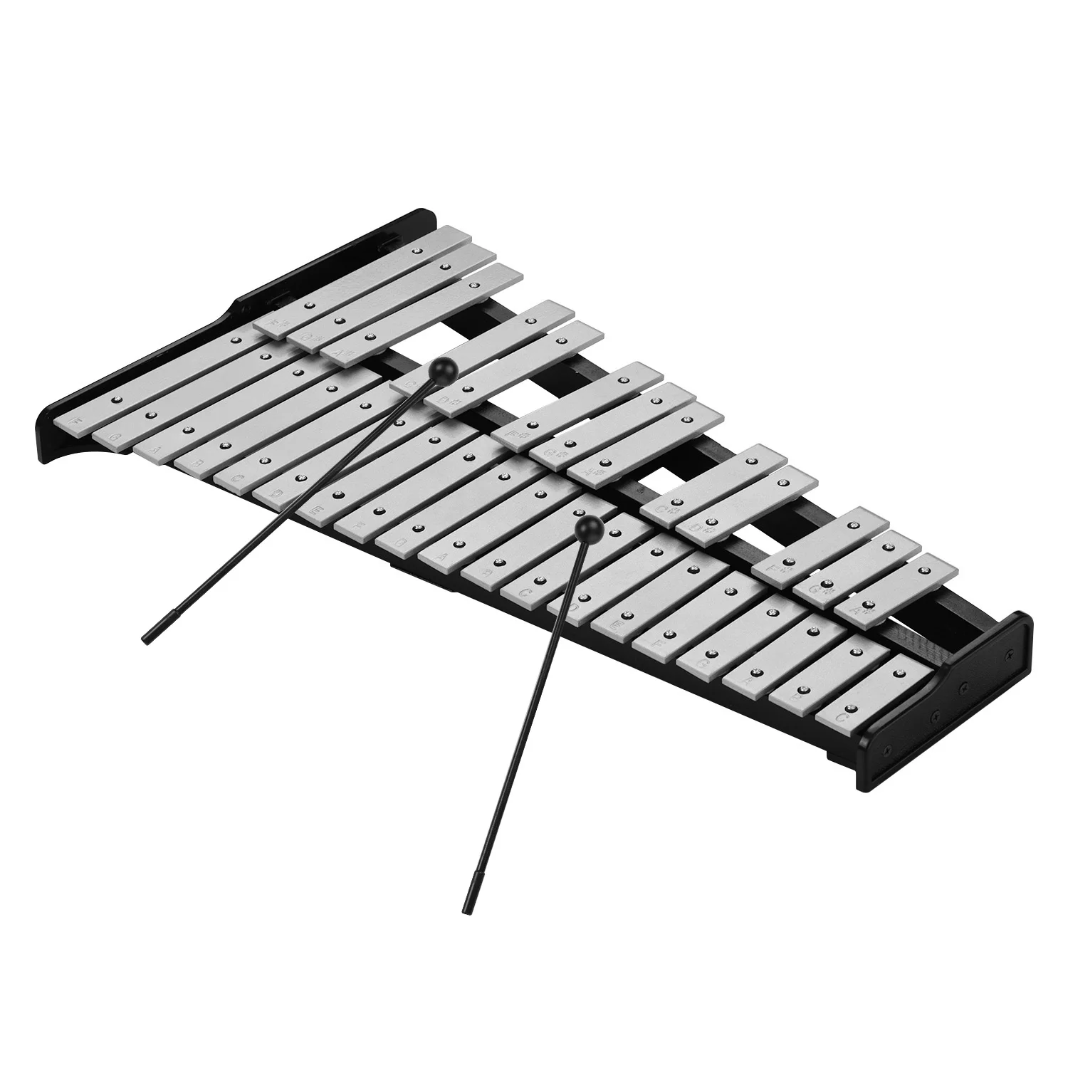 32 Note ксилофон образовательные Glockenspiel деревянное основание Твердые алюминиевые