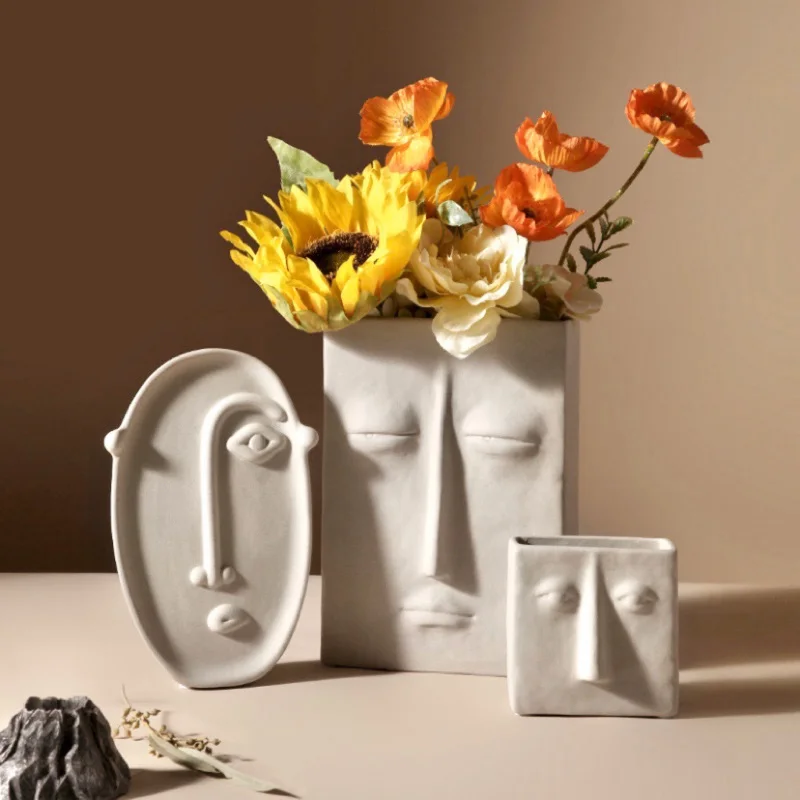 Abstract Ceramic Vase Art Modern Home Furnishings Face Decoration Maison Accessories Bedroom Living Room Nordic Style Morocco
Abstract Ceramic Vase Art Modern Home Furnishings Face Decoration Maison Accessories Bedroom Living Room Nordic Style Morocco