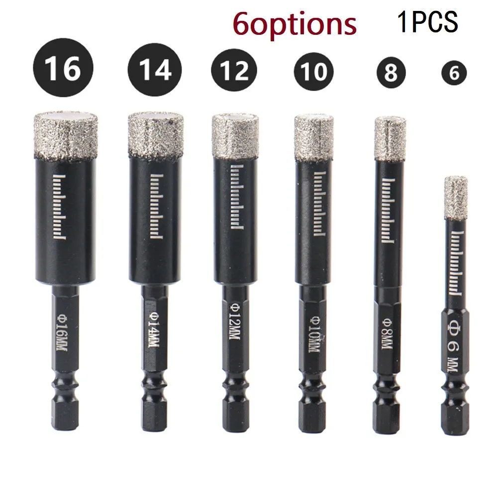 6-16mm Hex Handle Vacuum Brazed Diamond Dry Drill Bits Hole Saw Cutter For Granite Marble Ceramic Tile Glass. Stone.
6-16mm Hex Handle Vacuum Brazed Diamond Dry Drill Bits Hole Saw Cutter For Granite Marble Ceramic Tile Glass. Stone.