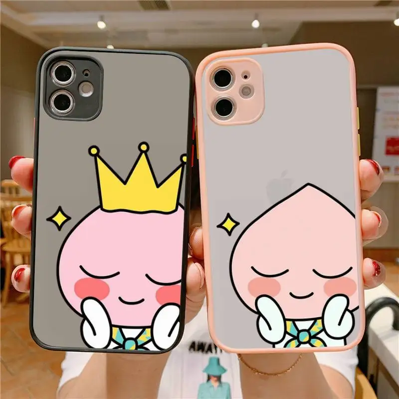 Cartoon Pink Friends Apeach Phone Case for iPhone X XR XS 7 8 Plus 11 12 pro MAX Translucent Matte Shockproof shell
Cartoon Pink Friends Apeach Phone Case for iPhone X XR XS 7 8 Plus 11 12 pro MAX Translucent Matte Shockproof shell