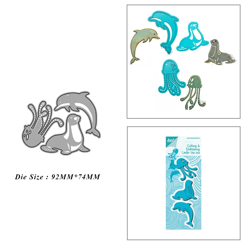 Dolphin Seal Jellyfish Metal Cutting Dies for DIY Scrapbook Album Paper Card Decoration Crafts Embossing 2021 New Dies
Dolphin Seal Jellyfish Metal Cutting Dies for DIY Scrapbook Album Paper Card Decoration Crafts Embossing 2021 New Dies