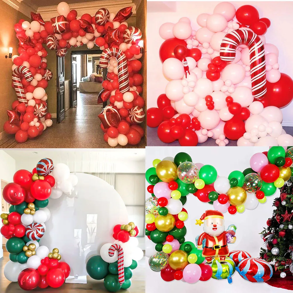 Christmas Balloons Garland Arch Kit Red Balloon Arch Star Santa Claus Candy Foil Balloons For Merry Christams Party Decorations
Christmas Balloons Garland Arch Kit Red Balloon Arch Star Santa Claus Candy Foil Balloons For Merry Christams Party Decorations