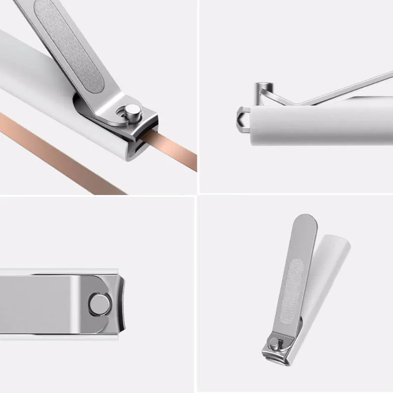 Кусачки для ногтей Xiaomi Mijia из нержавеющей стали с крышкой от брызг триммер