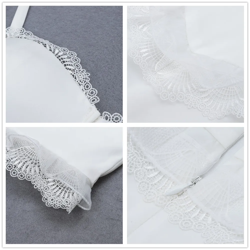 Elegant Women Dresses 2020 New Arrival Summer Sexy Bodycon Sleeveless Lace Ruffles Spaghetti Strap Mini Dresses 
Elegant Women Dresses 2020 New Arrival Summer Sexy Bodycon Sleeveless Lace Ruffles Spaghetti Strap Mini Dresses