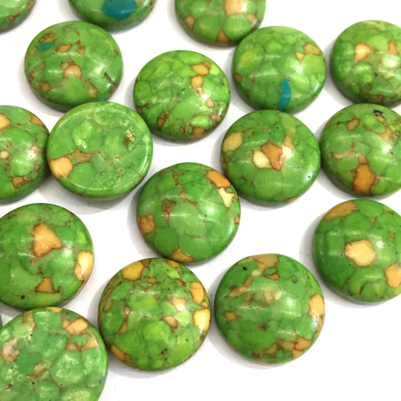 10Pcs Round Synthetic Turquoise Cabochons DIY Jewelry Charm Making For Bracelet Earrings Accessories Size 8 10 12 14 16 18mm 
10Pcs Round Synthetic Turquoise Cabochons DIY Jewelry Charm Making For Bracelet Earrings Accessories Size 8 10 12 14 16 18mm
