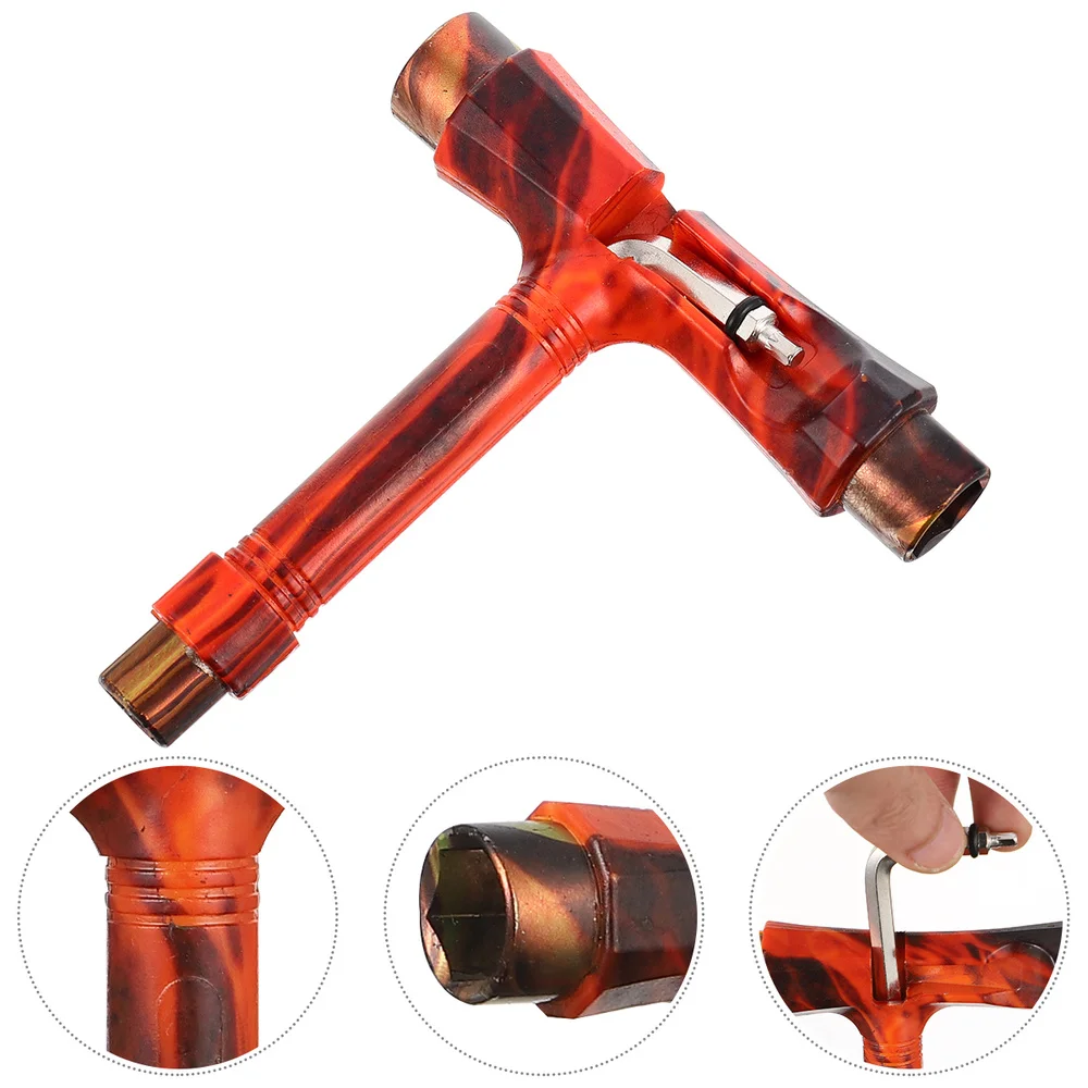T Type Wrench Tool Roller Skateboard Repair Tool Adjusting Tool Accessory 
T Type Wrench Tool Roller Skateboard Repair Tool Adjusting Tool Accessory