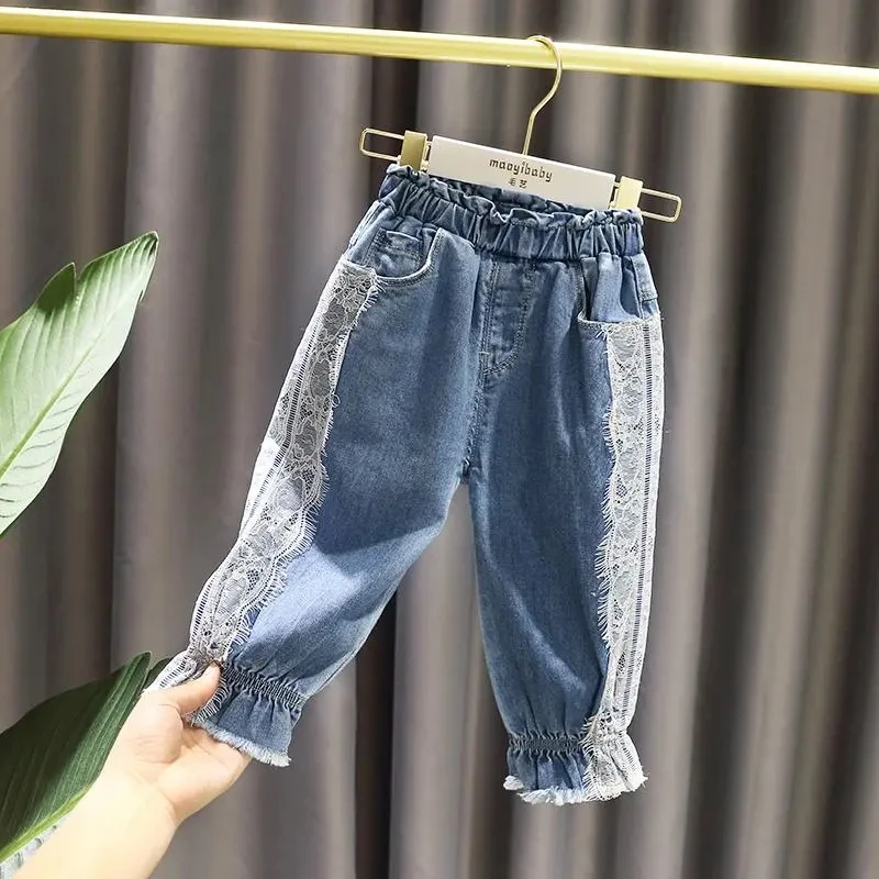 1-5Y Kids Pants For Girls Baby Fashion Loose Lantern Pants Children Spring Summer Lace Princess Jeans Kids Trousers 
1-5Y Kids Pants For Girls Baby Fashion Loose Lantern Pants Children Spring Summer Lace Princess Jeans Kids Trousers