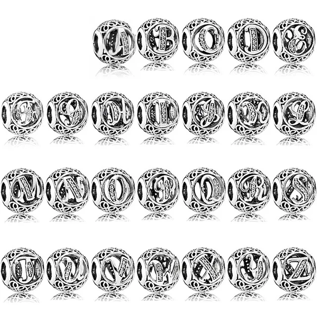 NEW 100% 925 Sterling Silver Twenty-six letters Charm beads Fit Bracelet DIY bangle for Women Jewelry wholesale factory
NEW 100% 925 Sterling Silver Twenty-six letters Charm beads Fit Bracelet DIY bangle for Women Jewelry wholesale factory