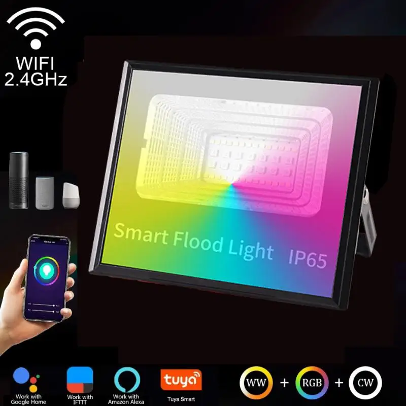 Новый RGB светодиодный рефлектор Smart Projector Tuya WiFi Smart Life 15 Вт 30 Вт IP65 водонепроницаемый уличный прожектор горячее и холодное освещение
Новый RGB светодиодный рефлектор Smart Projector Tuya WiFi Smart Life 15 Вт 30 Вт IP65 водонепроницаемый уличный прожектор горячее и холодное освещение