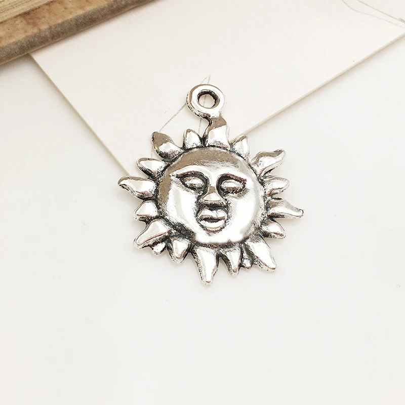 Подвески в виде солнца 19 мм x 23 30 шт.|jewelry supplies sterling silver|jewelry findings and componentsjewelry making |