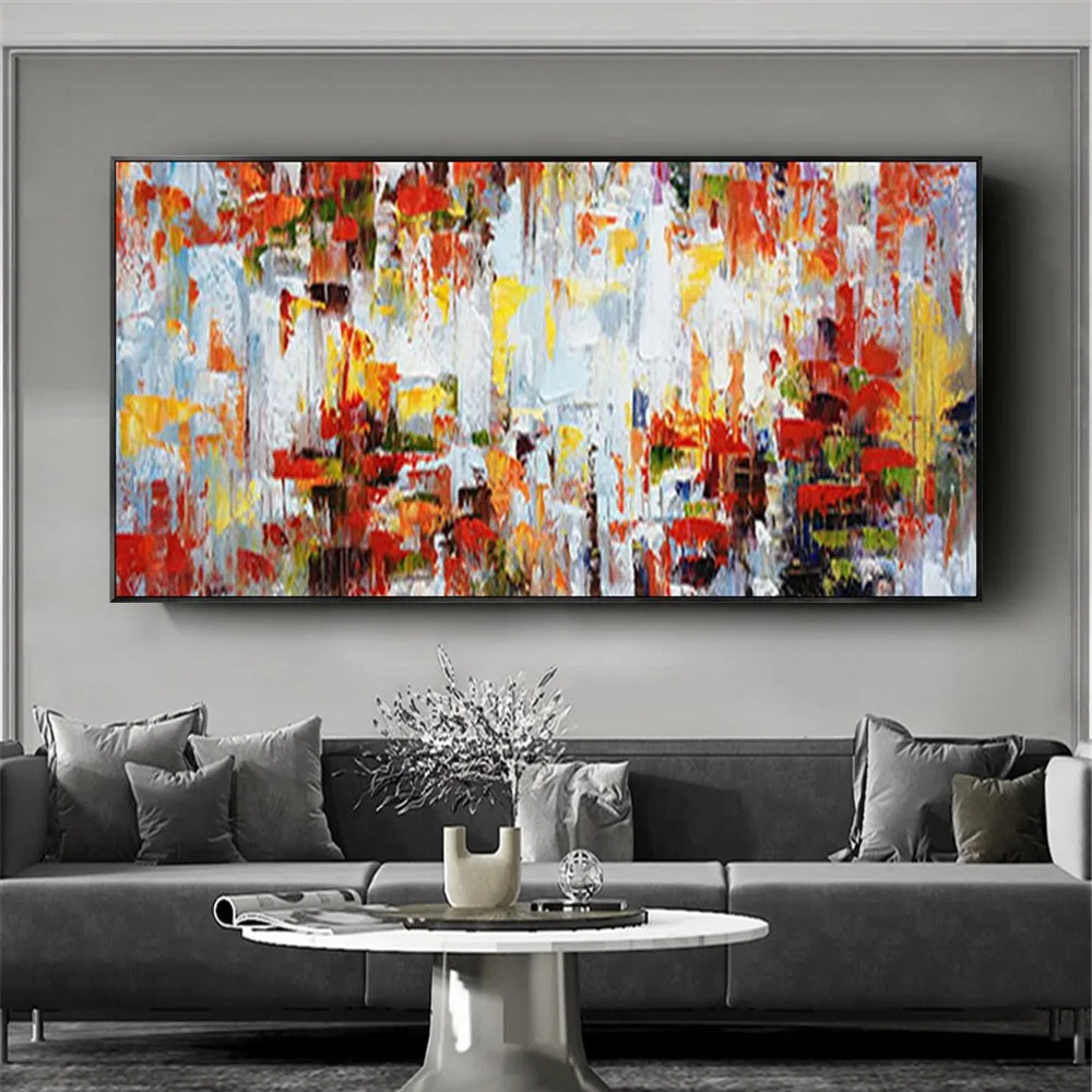 Большая Ручная роспись 100%, Цветочная абстрактная картина маслом, цветы, современное настенное искусство, гостиная, картина без рамки, украш...
Большая Ручная роспись 100%, Цветочная абстрактная картина маслом, цветы, современное настенное искусство, гостиная, картина без рамки, украш...