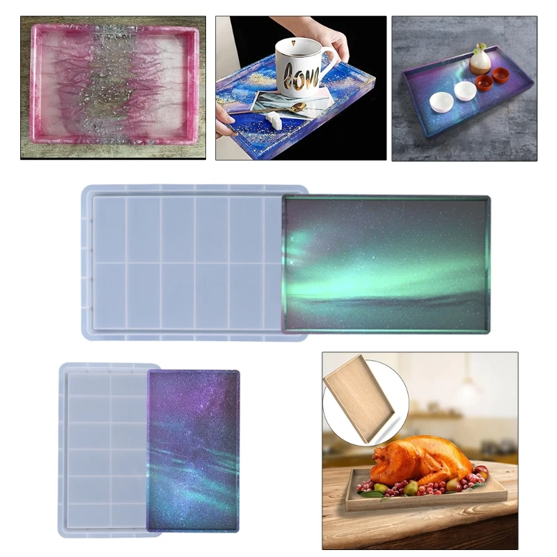 Rectangle Tray Epoxy Resin Mold Fruit Plate Board Tea Cup MaCoaster Silicone Mould DIY Crafts Ornaments Decorations Tool
Rectangle Tray Epoxy Resin Mold Fruit Plate Board Tea Cup MaCoaster Silicone Mould DIY Crafts Ornaments Decorations Tool