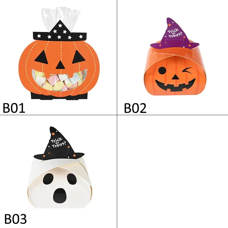 2020 New Halloween Party Decor Supplies Pumpkin Ghost Candy Baking Cookies Box For Halloween Party Trick Or Treat Kids Gift Bags
2020 New Halloween Party Decor Supplies Pumpkin Ghost Candy Baking Cookies Box For Halloween Party Trick Or Treat Kids Gift Bags