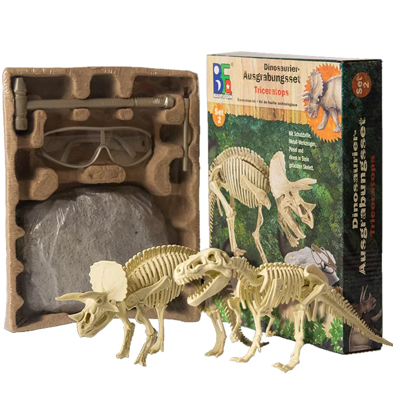 Детская игрушка археологическая модель раскопание тираннозавра сделай сам