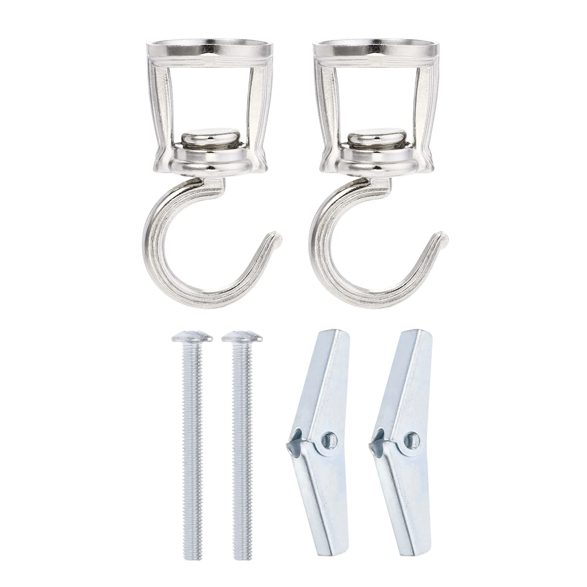 Uxcell Swivel Ceiling Hooks with Hardware Zinc Alloy Silver Tone for Hanging Chandeliers Plants 2 Pcs
Uxcell Swivel Ceiling Hooks with Hardware Zinc Alloy Silver Tone for Hanging Chandeliers Plants 2 Pcs