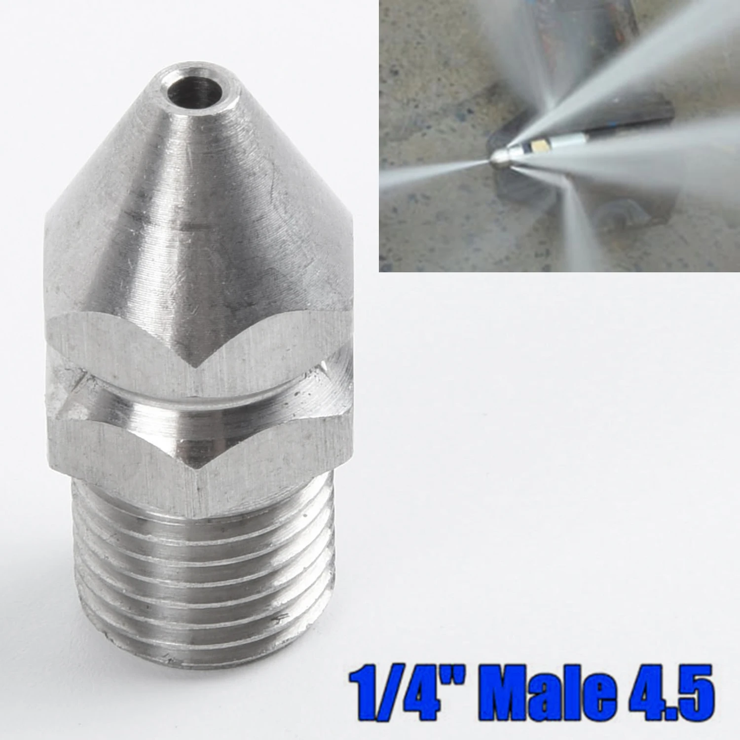 1pcs 1/4'' Pressure Washer Drain Sewer Cleaning Pipe Jetter Spray Nozzle 4 Jet Garden Accessories Tools Wholesale
1pcs 1/4'' Pressure Washer Drain Sewer Cleaning Pipe Jetter Spray Nozzle 4 Jet Garden Accessories Tools Wholesale