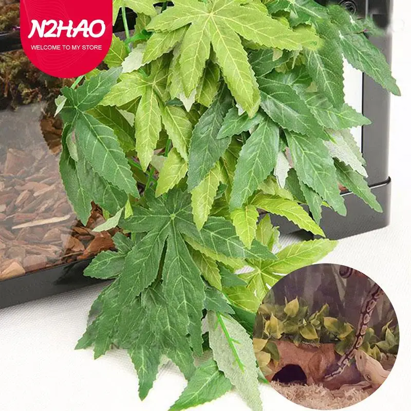 Artificial Rattan Plant Hanging Leaves Simulation Green Hanging Leaves for Aquarium Fish Tank Reptile Feeder Box Decor
Artificial Rattan Plant Hanging Leaves Simulation Green Hanging Leaves for Aquarium Fish Tank Reptile Feeder Box Decor