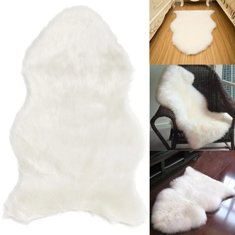 Шерсть имитация овчины ковры искусственный мех Нескользящие спальни лохматый