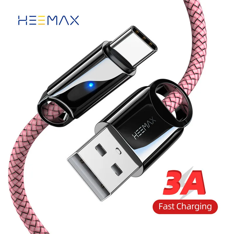 HEEMAX 3A USB Type C Cable For Samsung S20 Huawei P40 Pro Fast Charging Type-C Mobile Phone Charging Wire USB C Cable Data Cord
HEEMAX 3A USB Type C Cable For Samsung S20 Huawei P40 Pro Fast Charging Type-C Mobile Phone Charging Wire USB C Cable Data Cord