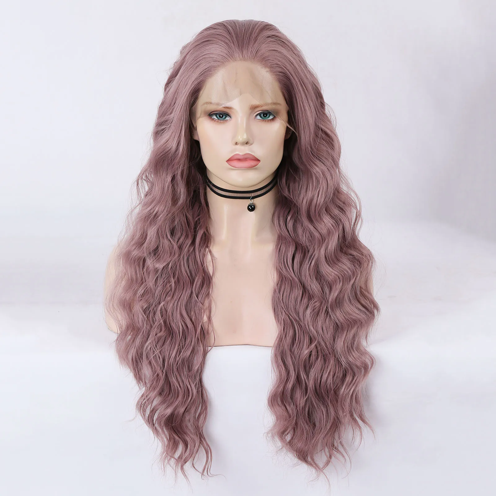 AIMEYA Ash Pink Lace Front Wig for Women Free Part Long Loose Water Wave Wig Glueless Natural Hairline Synthetic Hair Wig
AIMEYA Ash Pink Lace Front Wig for Women Free Part Long Loose Water Wave Wig Glueless Natural Hairline Synthetic Hair Wig