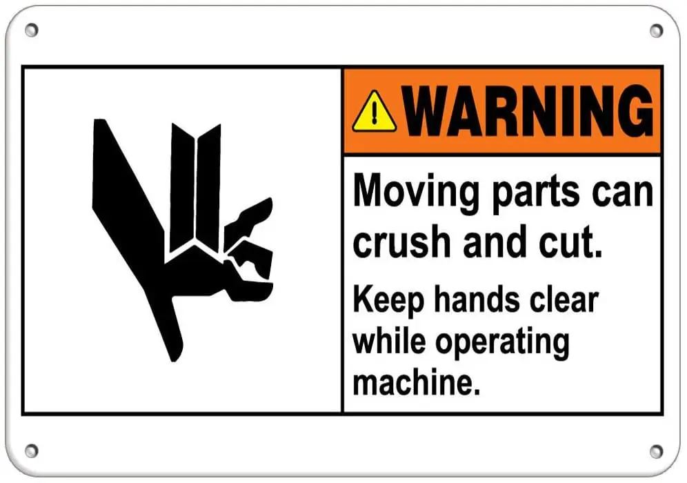 Moving Parts Can Crush and Cut Keep Hands While Operating Label Vinyl Decal Sticker Kit OSHA Safety Label Compliance Signs 8"
Moving Parts Can Crush and Cut Keep Hands While Operating Label Vinyl Decal Sticker Kit OSHA Safety Label Compliance Signs 8"