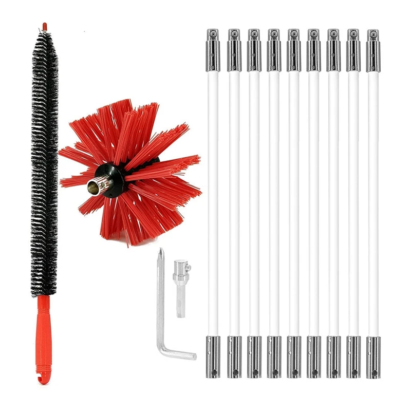 Chimney Pipe Cleaning Brushes Flexible Rod Range Hood Dryer Vent Cleaning Tools Cleaner Fireplace Rotary Set
Chimney Pipe Cleaning Brushes Flexible Rod Range Hood Dryer Vent Cleaning Tools Cleaner Fireplace Rotary Set
