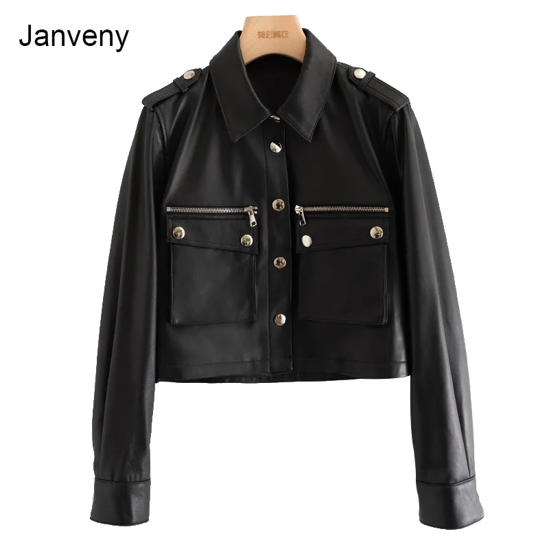 New Arrival 2021 Winter Autumn Women's Motorcycles Biker Jacket Female Black Punk PU Faux Leather Coat Slim Outerwear
New Arrival 2021 Winter Autumn Women's Motorcycles Biker Jacket Female Black Punk PU Faux Leather Coat Slim Outerwear