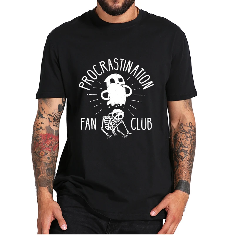 Procrastination Fan Club Skull T-Shirt Procrastinators Unite Tomorrow Vintage Funny Tee Essential Basic 100% Cotton Soft Tops
Procrastination Fan Club Skull T-Shirt Procrastinators Unite Tomorrow Vintage Funny Tee Essential Basic 100% Cotton Soft Tops