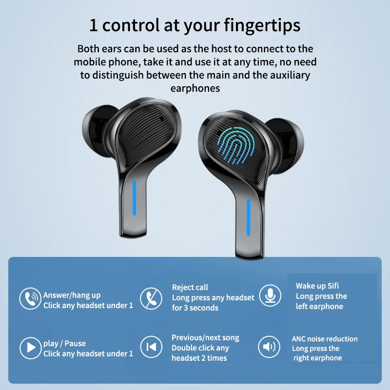 S9-TWS 40db hybrid adc wireless active noise canceling wireless earphone, super bass bluetooth IPX6 waterproof wireless bluetoot 
S9-TWS 40db hybrid adc wireless active noise canceling wireless earphone, super bass bluetooth IPX6 waterproof wireless bluetoot