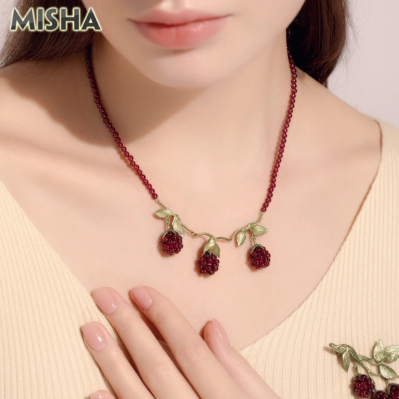 MISHA новое ожерелье для женщин Модный дизайн малины шармы Ювелирные изделия для женщин ожерелье для вечерние НКИ свадебный подарок 
MISHA новое ожерелье для женщин Модный дизайн малины шармы Ювелирные изделия для женщин ожерелье для вечерние НКИ свадебный подарок