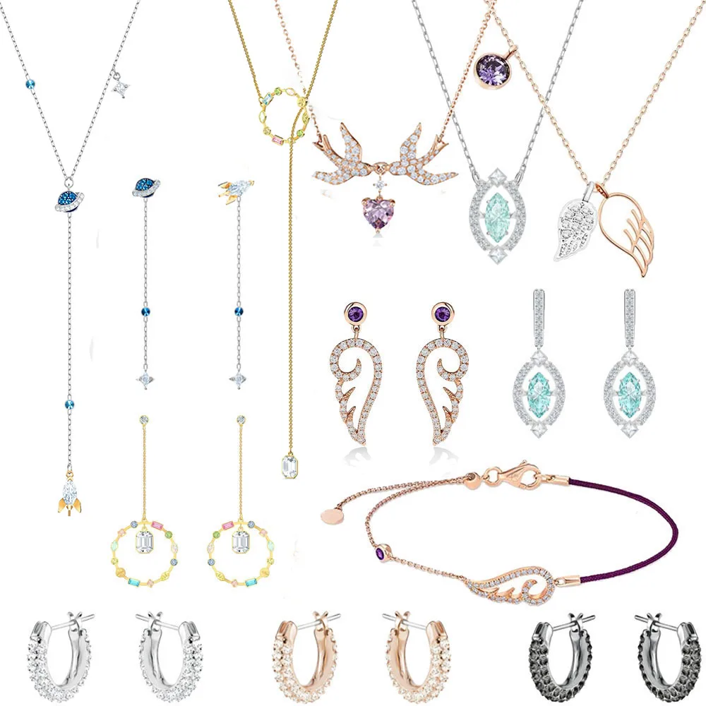 Swa Women's High Jewelry Necklaces and Earrings Necklace Set Ladies Exquisite Jewelry Bracelet for Women
Swa Women's High Jewelry Necklaces and Earrings Necklace Set Ladies Exquisite Jewelry Bracelet for Women