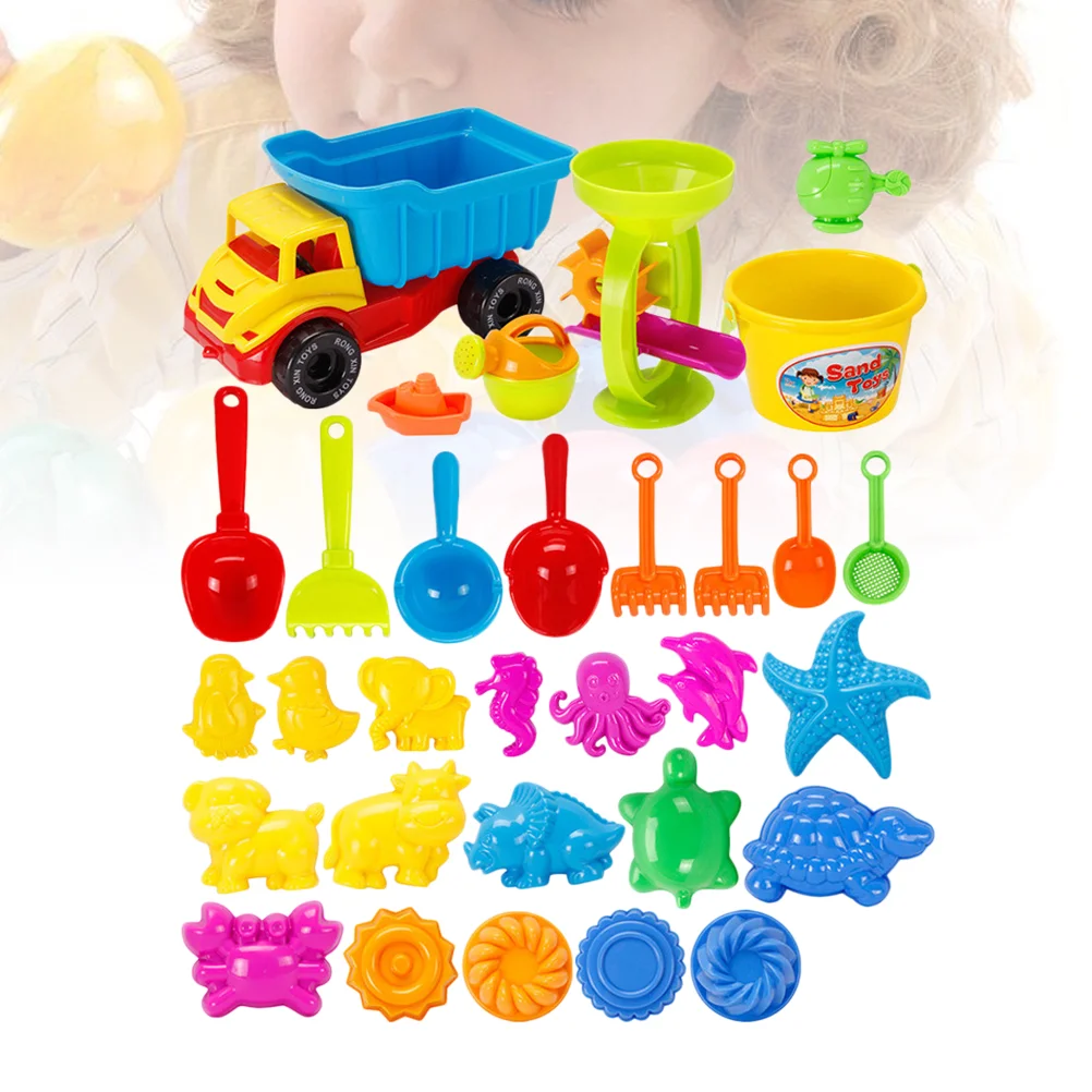 31 шт. самосвал, пляжные игрушки, набор пескоструйных игрушек, пескоструйная лопата, поливочная банка, игрушки для девочек и мальчиков (случа... 
31 шт. самосвал, пляжные игрушки, набор пескоструйных игрушек, пескоструйная лопата, поливочная банка, игрушки для девочек и мальчиков (случа...